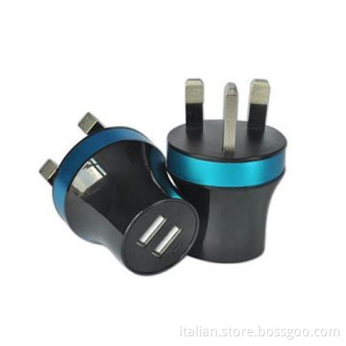 2Ports UK Plug Charger for Samsung/HTC with 5V 2.1A, CE